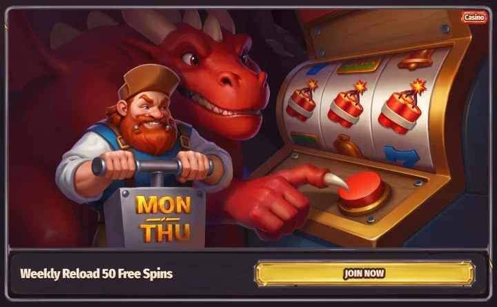 Dragonia Casino – εβδομαδιαία προσφορά 50 δωρεάν περιστροφές